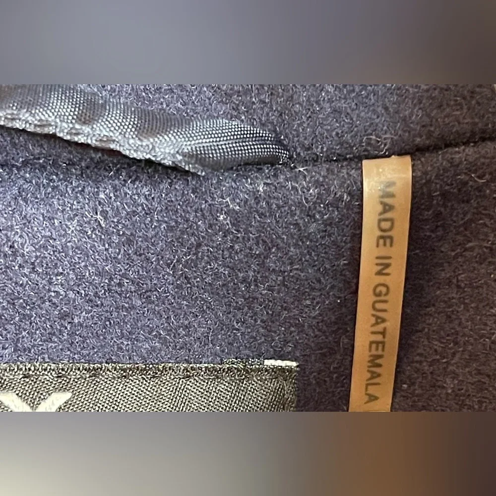 DKNY Navy Blue Double-Breasted Pea Coat Women’s Size 10
